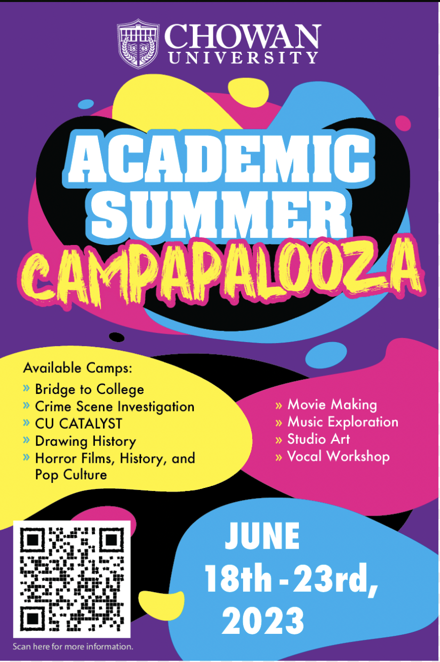  Chowan University Academic Campapalooza June 18-23, 2023-Complete attached form to express interest